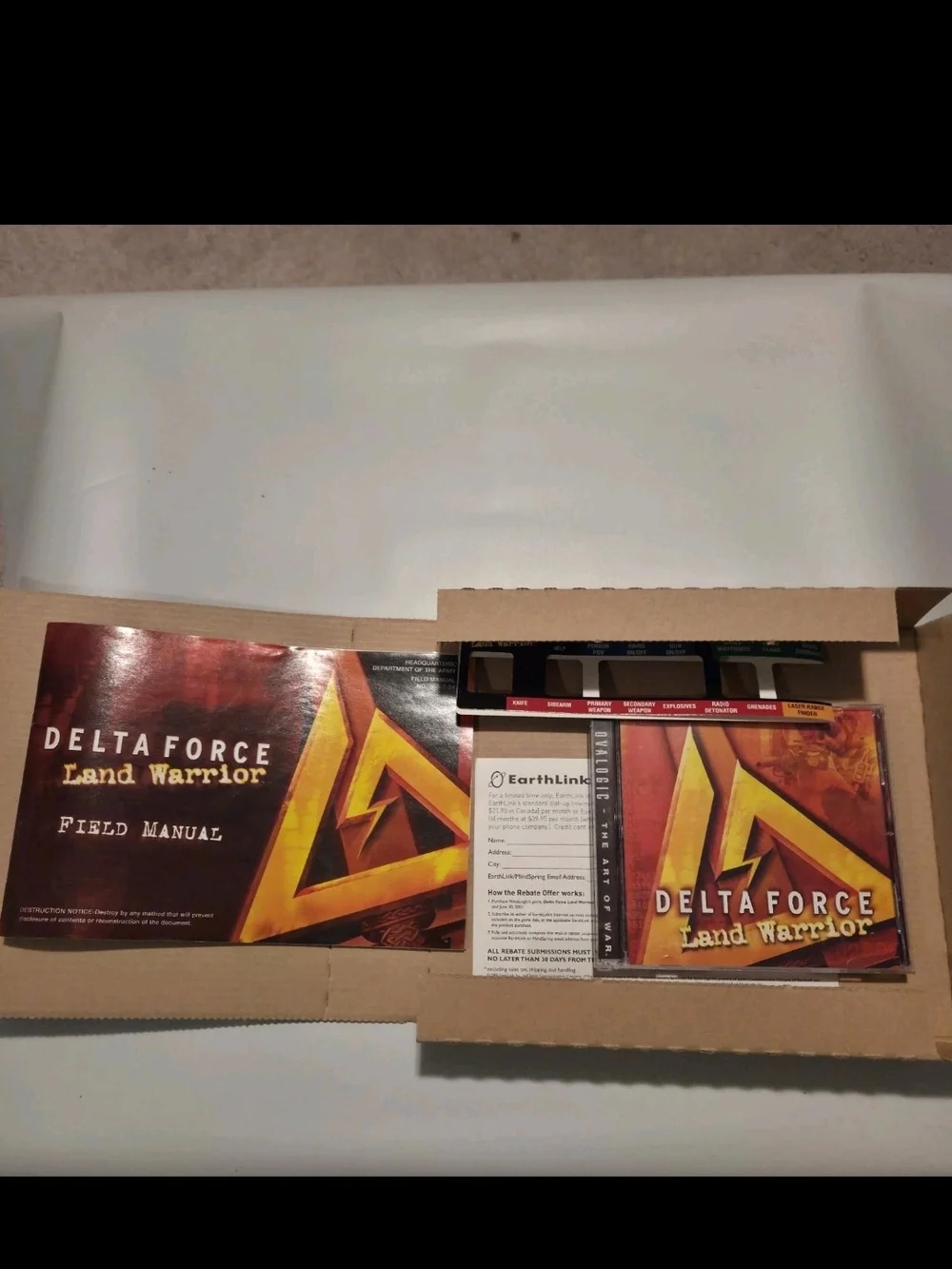 Delta Force: Land Warrior PC Big Box NovaLogic 2000 Manual Included Multiplayer
